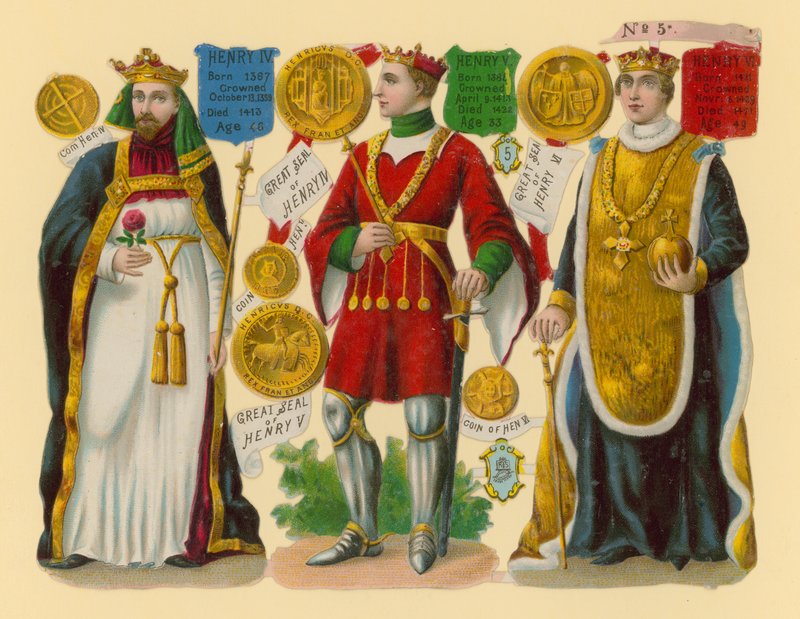 Viktoriánus törmelék: IV. Henrik király, V. Henrik király, VI. Henrik király alkotó: English School