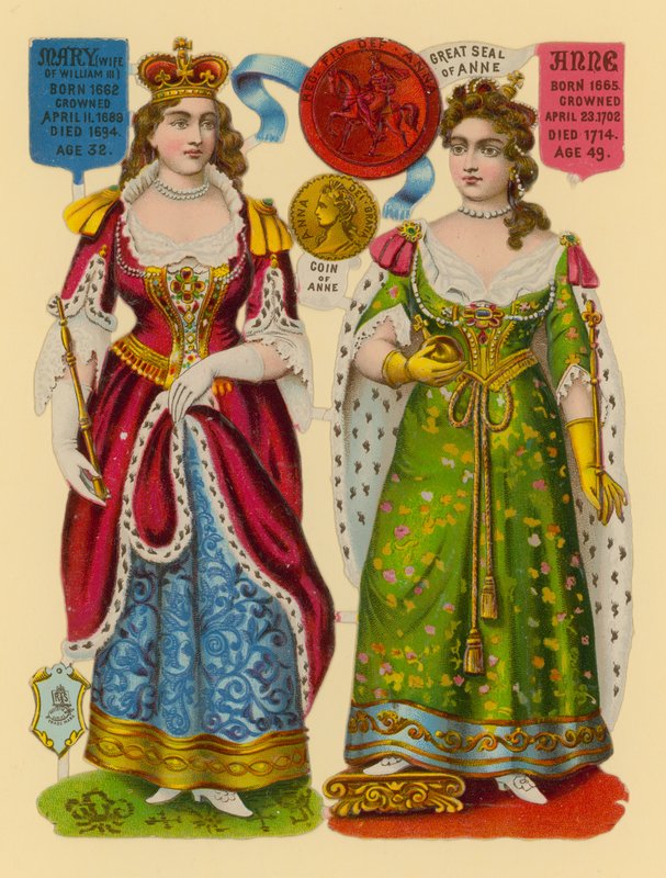 Viktoriánus törmelék: Queen Mary, Queen Anne alkotó: English School