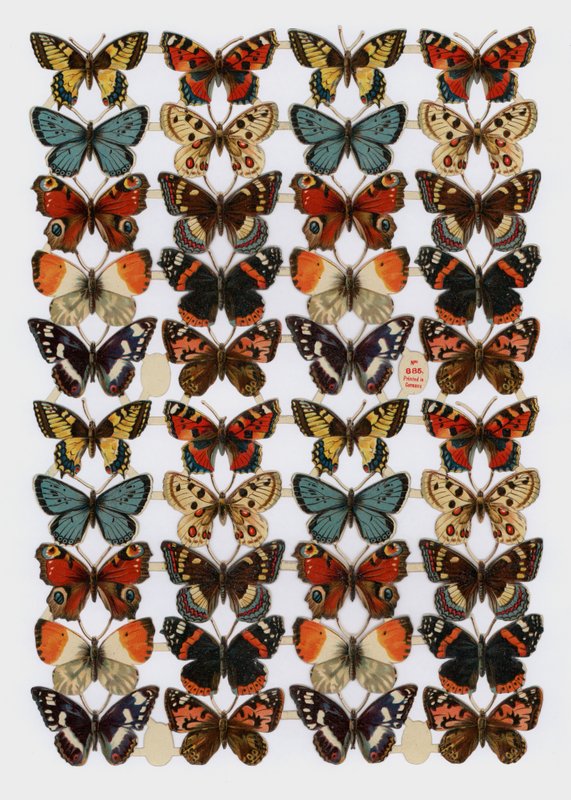 Viktoriánus törmelék (chromolitho) alkotó: English School