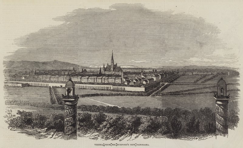 Bécs, Burford úr új panorámájából (metszet) alkotó: English School