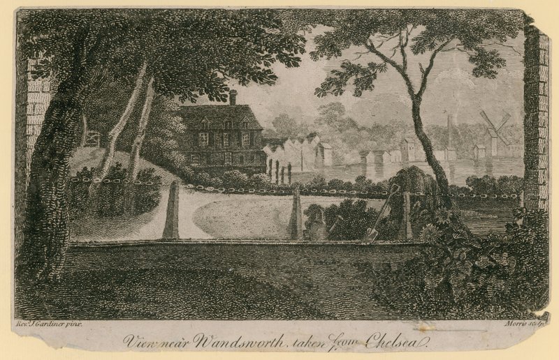 Kilátás Wandsworth közelében a Chelsea-ből alkotó: English School