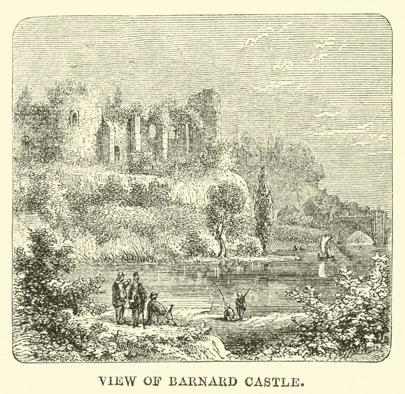 Kilátás a Barnard-kastélyra alkotó: English School