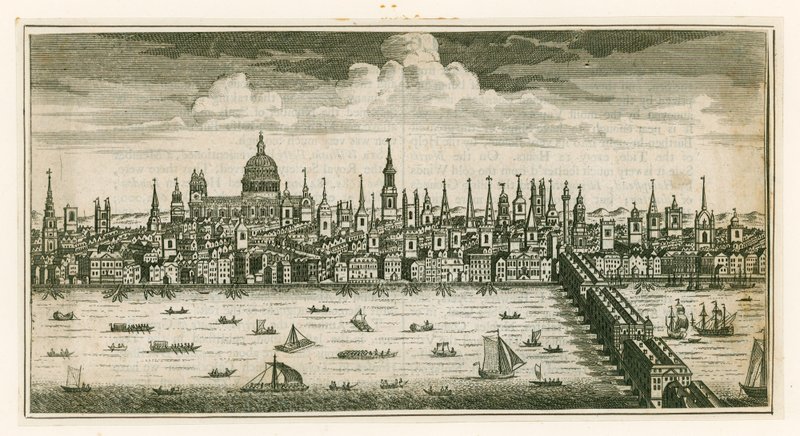 Kilátás Londonra alkotó: English School