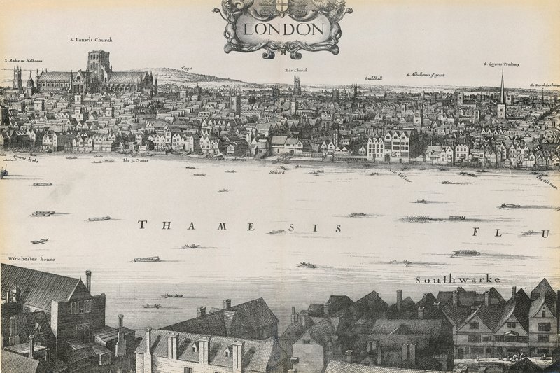 Wenceslaus Hollar London látképe, 1647 alkotó: English School