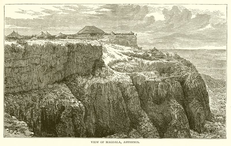 Kilátás Magdalára, Abesszínia alkotó: English School