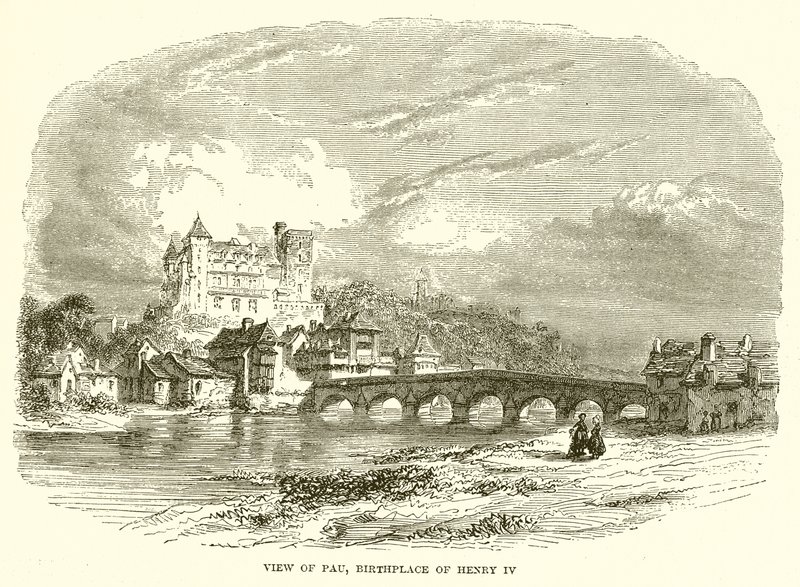 Pau kilátása, IV. Henrik szülőhelye alkotó: English School