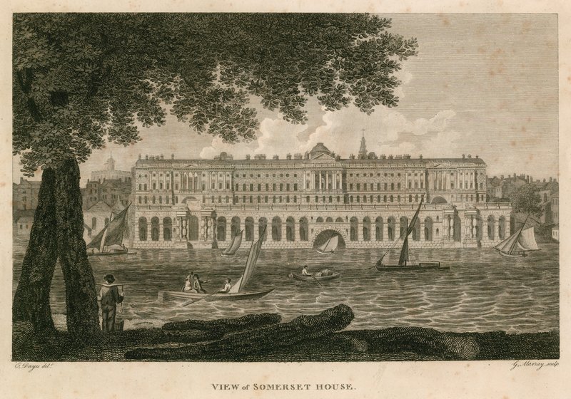 Kilátás a Somerset House-ra, The Strand, London alkotó: English School