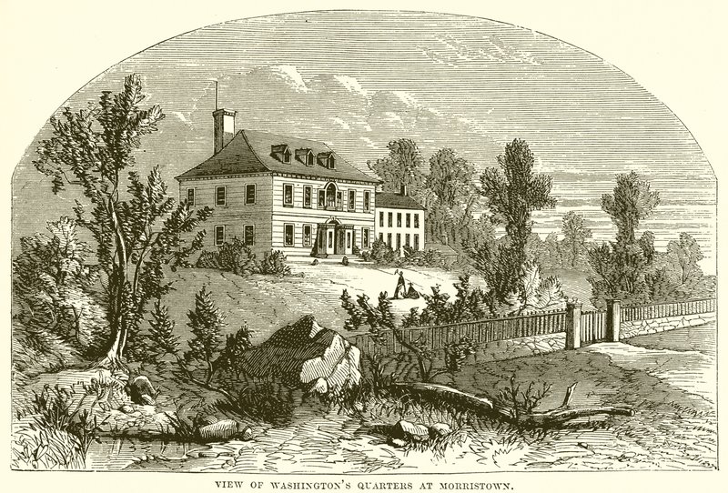 Kilátás Washington negyedére, Morristownban alkotó: English School