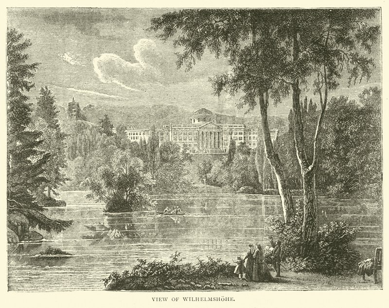 Wilhelmshohe látképe, 1870. szeptember alkotó: English School