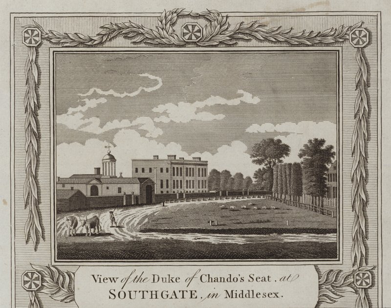 Kilátás Chandos hercegének székére alkotó: English School