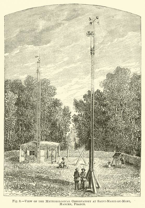 Kilátás a Meteorológiai Obszervatóriumra, Saint-Marie-du-Mont, Manche, Franciaország alkotó: English School