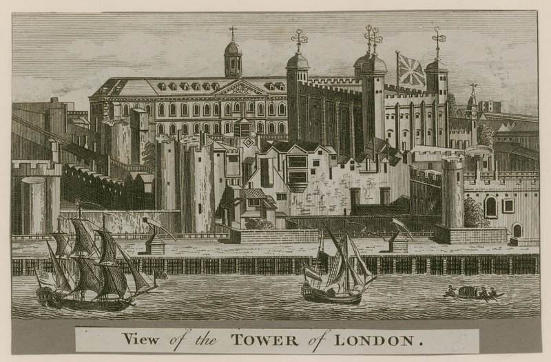 Kilátás a Tower of Londonra alkotó: English School