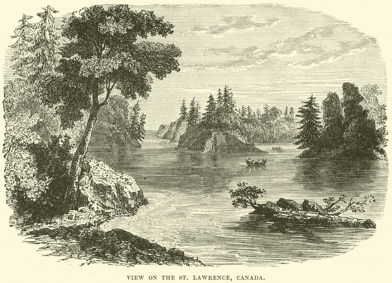 Kilátás a Szent Lőrinc-re, Kanada alkotó: English School