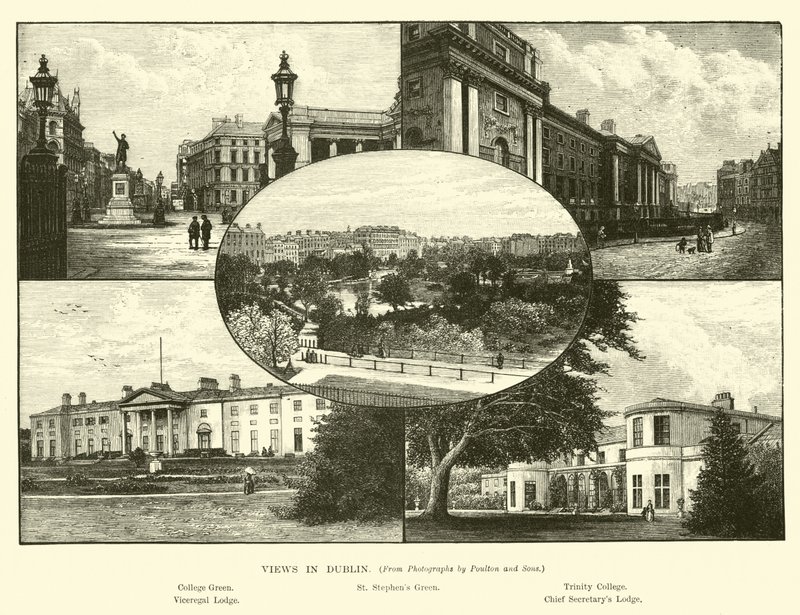 Kilátás Dublinban alkotó: English School