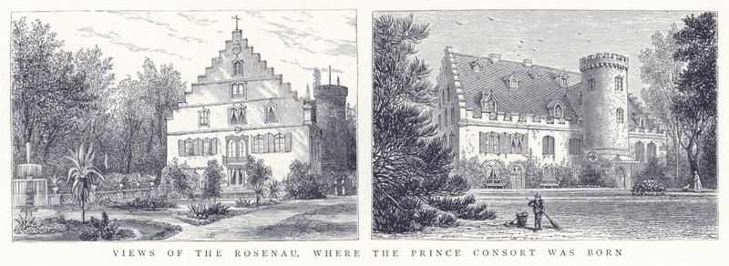 Kilátás a Rosenau-ra, ahol a Prince Consort született alkotó: English School