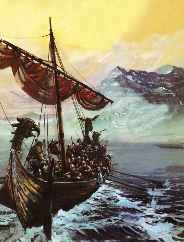 Viking hajó alkotó: English School