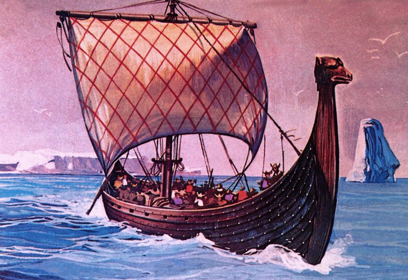 Viking hajó alkotó: English School