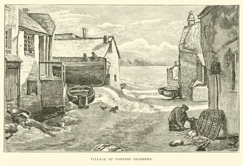 Cornish rákok faluja alkotó: English School