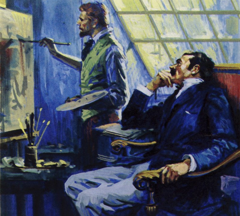 Vincent Van Gogh testvérével egy montmartre-i stúdióban élt alkotó: English School