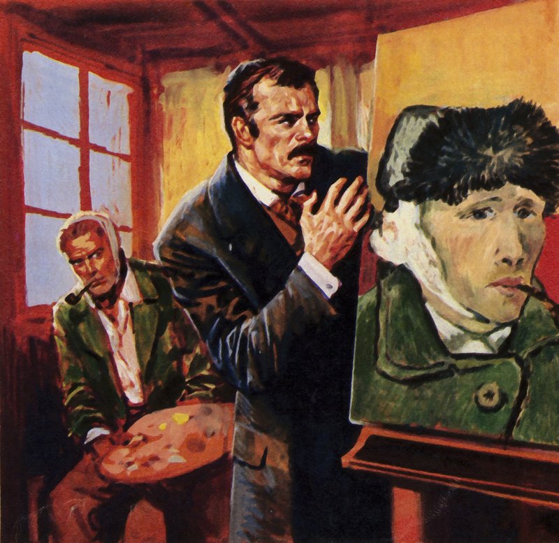 Vincent Van Gogh megsebesítette a saját fülét – híresen portrét festett magáról kötszerben alkotó: English School