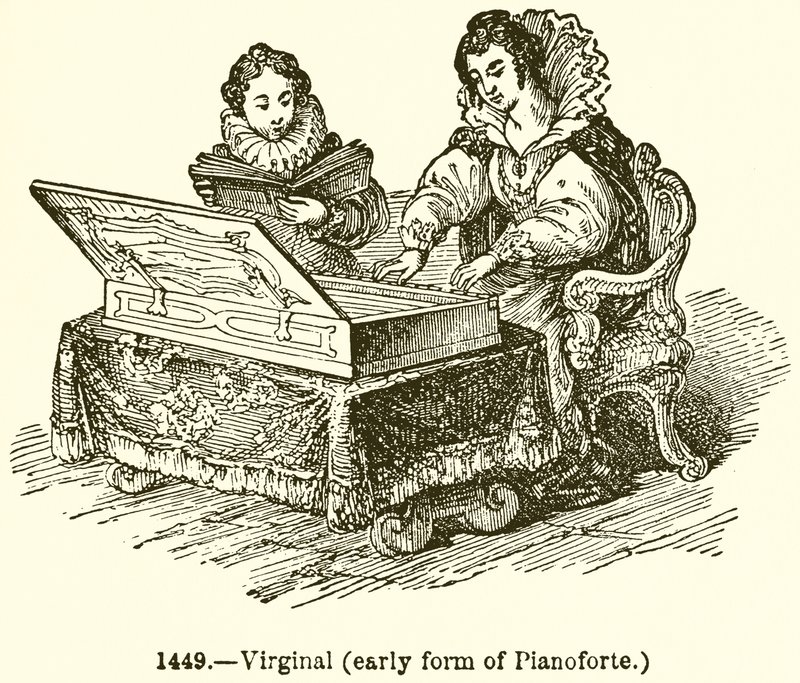 Virginal (a Planoforte korai formája) alkotó: English School