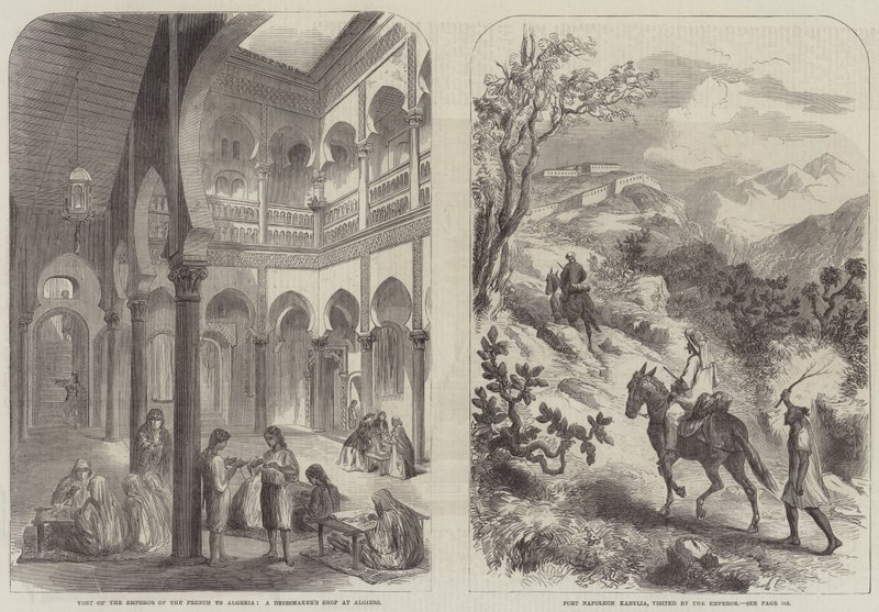 A francia császár látogatása Algériában (metszet) alkotó: English School