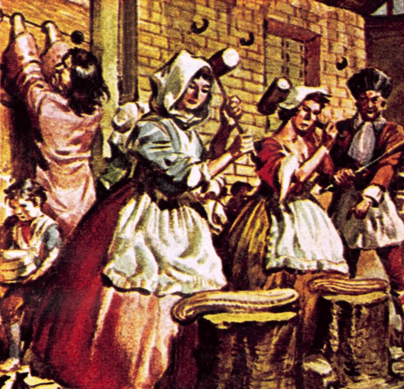 Látogatás a Newgate börtönben alkotó: English School