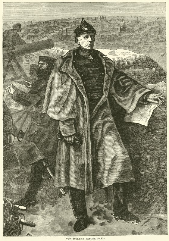 Moltke által Párizs előtt, 1870. november alkotó: English School