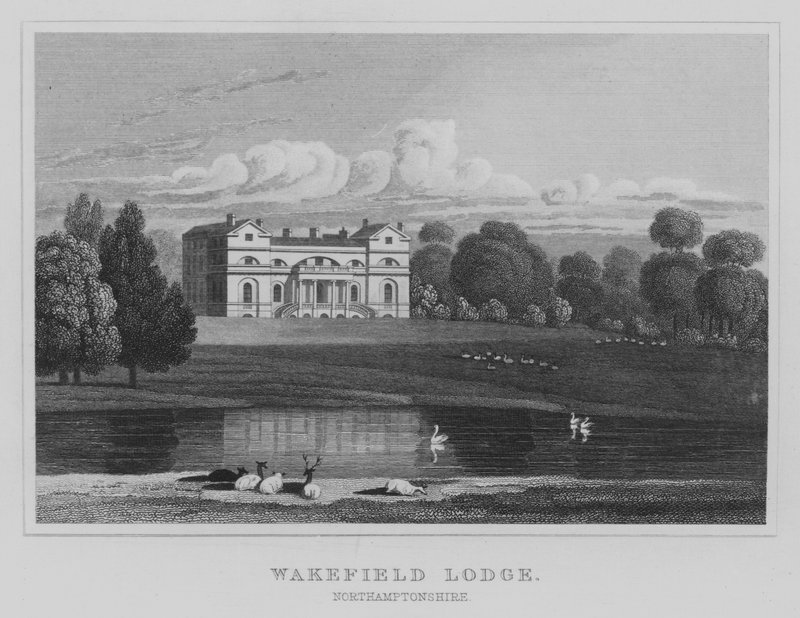 Wakefield Lodge, Northamptonshire (metszet) alkotó: English School