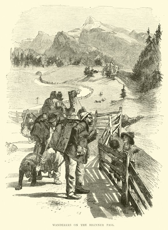 Vándorok a Brenner-hágón alkotó: English School