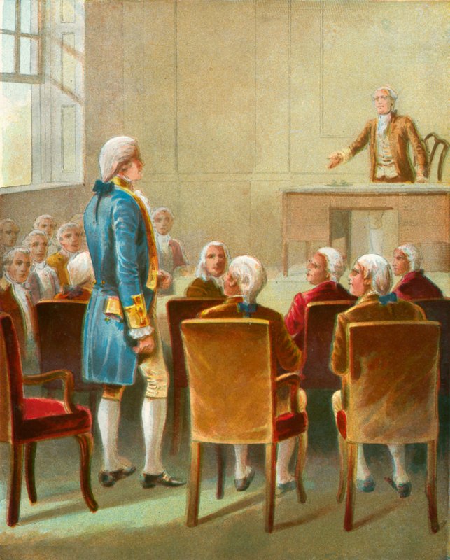 Washingtont választották a főparancsnoknak alkotó: English School