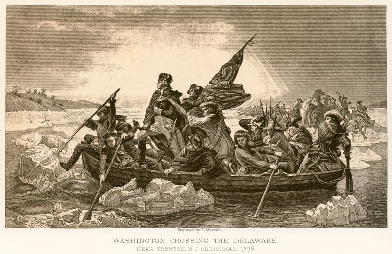 Washington átkel a Delaware-en alkotó: English School