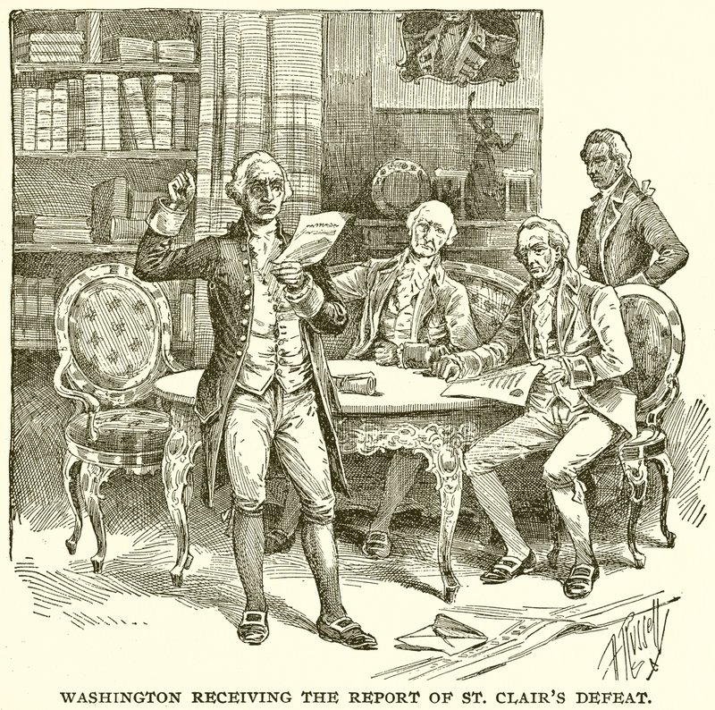Washington megkapta a jelentést a St. Clair vereségéről alkotó: English School