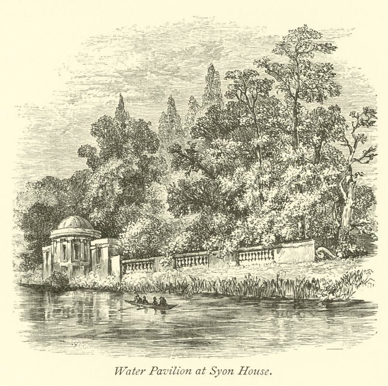Vízi pavilon a Syon House-ban alkotó: English School