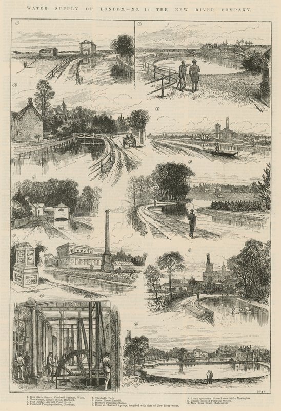 London vízellátása: The New River Company alkotó: English School