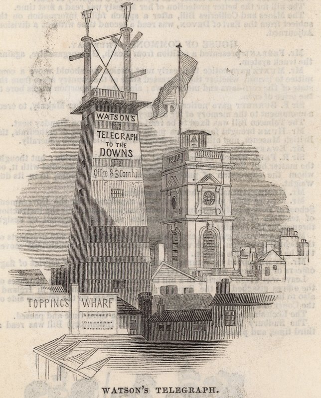 Watsons Telegraph to the Downs alkotó: English School