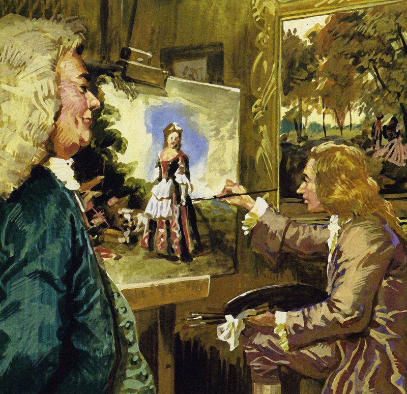 Watteau A tánc című festménye alkotó: English School