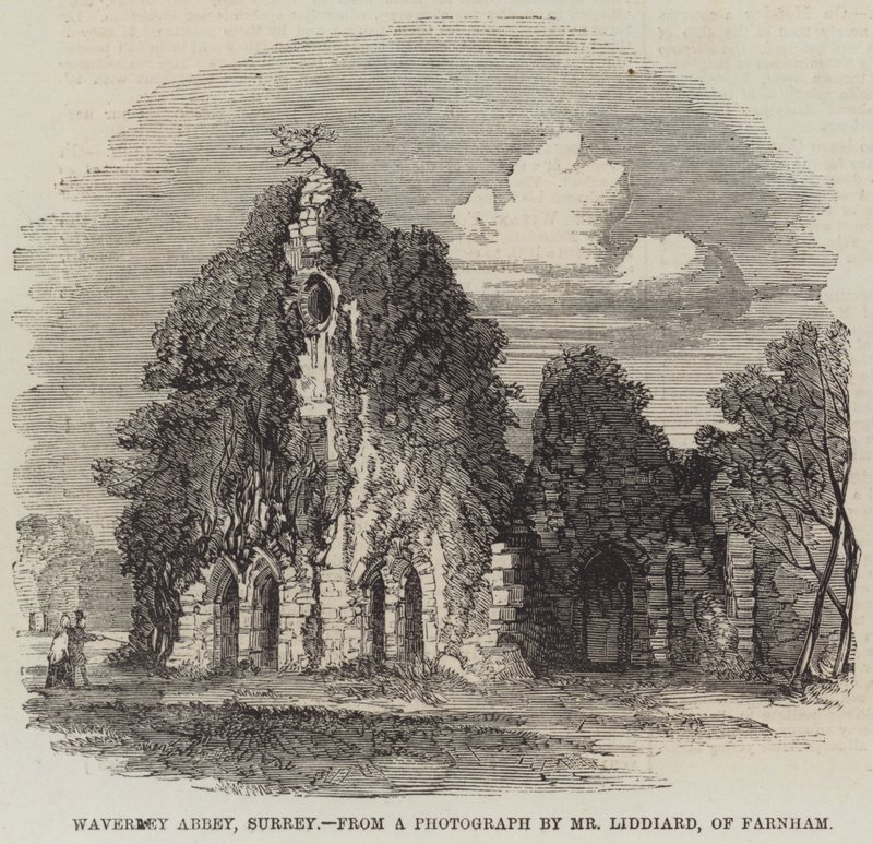 Waverley Abbey, Surrey (metszet) alkotó: English School