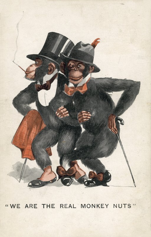 Mi vagyunk az igazi Monkey Nuts (színes litho) alkotó: English School