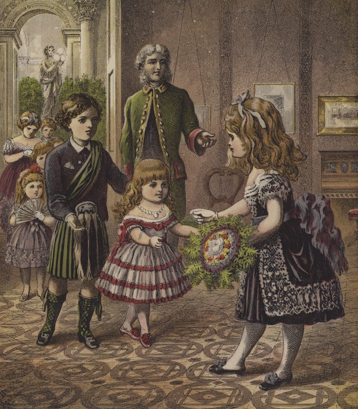 Vendég köszöntése a buliban (színes litho) alkotó: English School