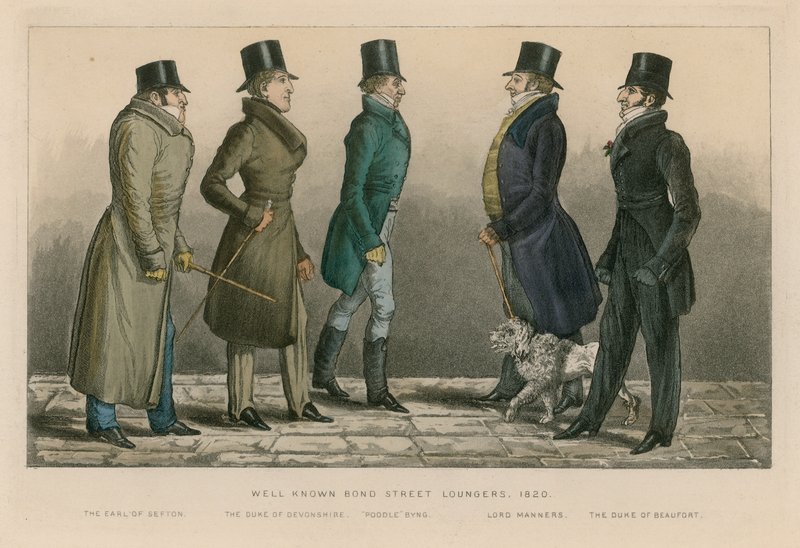 Jól ismert Bond Street nyugágyak, 1820 alkotó: English School