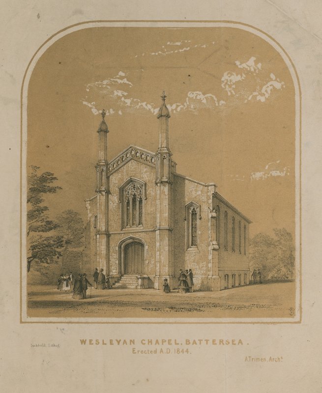 Wesleyan kápolna Battersea-ben alkotó: English School