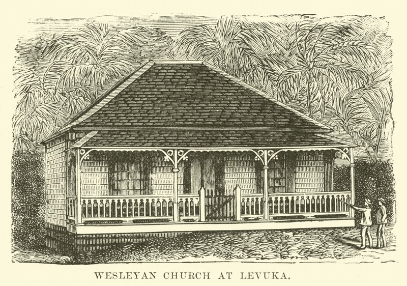 Wesleyan templom Levukában alkotó: English School