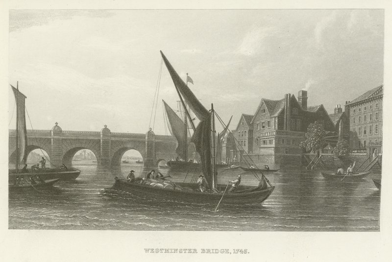 Westminster híd, 1745 alkotó: English School