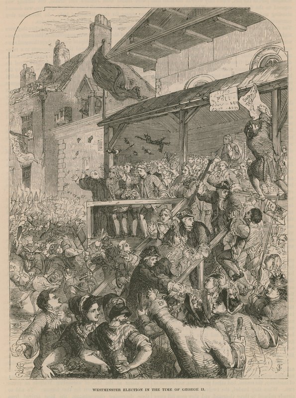 Westminsteri választás II. György idejében alkotó: English School