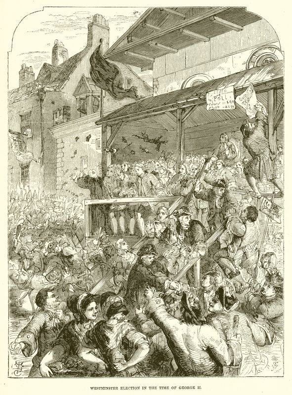 Westminsteri választás II. György idejében alkotó: English School