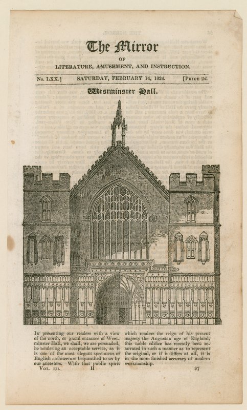 Westminster Hall alkotó: English School