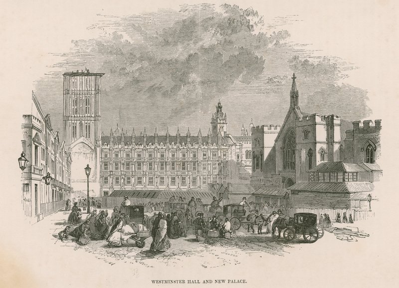 Westminster Hall és az új Westminster Palota, London alkotó: English School