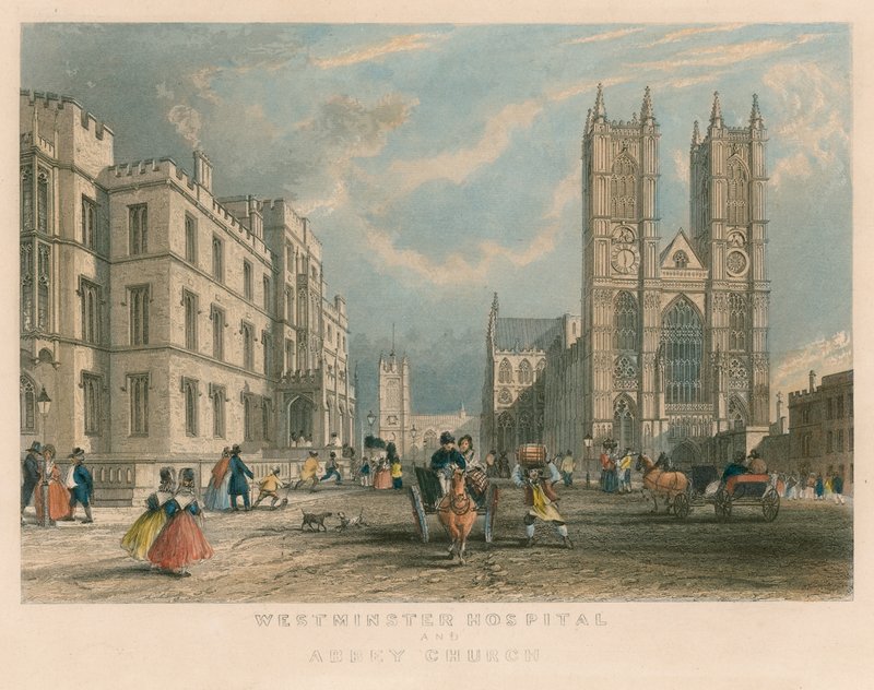 Westminster Kórház és Abbey Church alkotó: English School