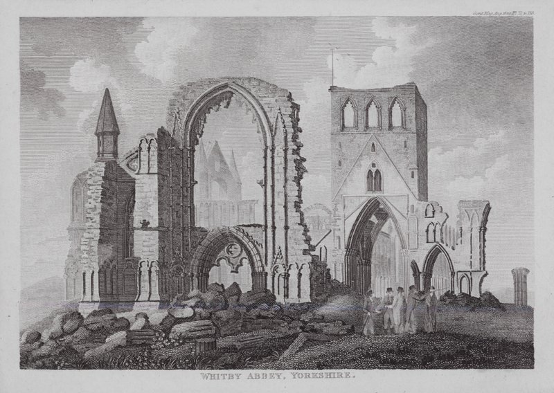 Whitby Abbey, Yorkshire (metszet) alkotó: English School
